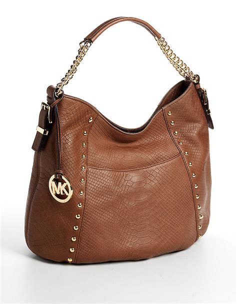 michael kors brown leather shoulder bag|Michael Kors shoulder bag sale.